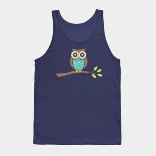 Cute Little Owl Tank Top